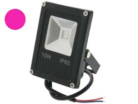 10W LED Pink Grow Flood Light 24VDC / 24VAC