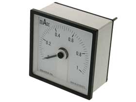 1mA Square DIN Switchboard Meter