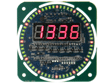 Creative Digital LED Clock, 24Hr. Time & Celsius Temperature