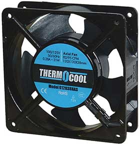 4-11/16in. SQ. X 1-1/2in. 125VAC Box Fan