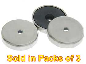 Pack of 3 - Ferrite Cup Magnet