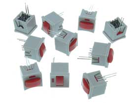 Pack of 10 - Push Button Switch  DPDT Alternate Action