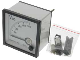 500 Vdc Square DIN Switchboard Meter