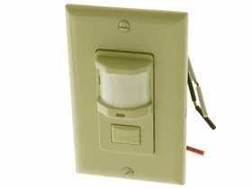 Passive Infrared (PIR) Vacancy Wall Switch, 120VAC