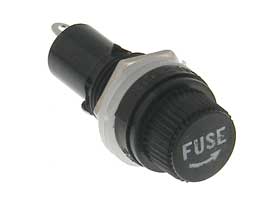 Panel Fuse Holder for 5 x 20mm Fuse, 10A 250V