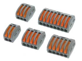 Pack of 5 - 2,3,4,5 & 8 Position Lever Action Wire Splice