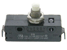 Snap Switch, 15A SPST-NC Tarnished Terminals Used