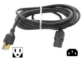 Power Cord, 14ft. NEMA 5 to IEC C13