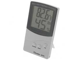 LCD Indoor Temperature & Humidity Meter Selectable Farhrenheit and Centigrade