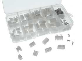 40 Pairs - JST XH 2.54mm Pitch Rt. Ang. Connector Kit-2,3,4,5 Pin