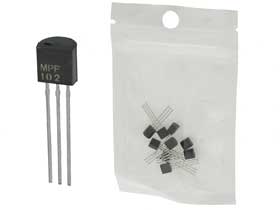 Pack of 10 - MPF102 N-Channel JFET RF Amp - 25 Volts - TO-92