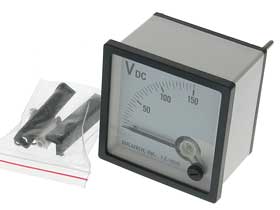 0-150VDC Class 1.5 Analog Panel Meter 2-13/16