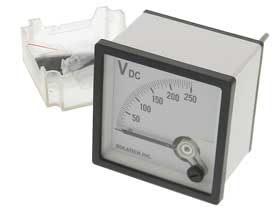 0-250VDC Class 1.5 Analog Panel Meter 2-13/16