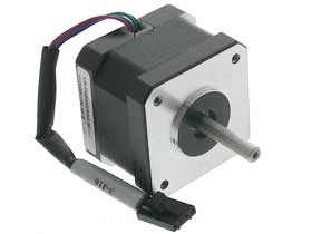 Stepmotor, 1.8deg. NEMA 17, 4 Lead -  Single Shaft - 1.33A