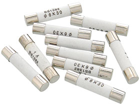 Pack of 10 - 1 Amp  Ceramic Fuses 6 X 30mm