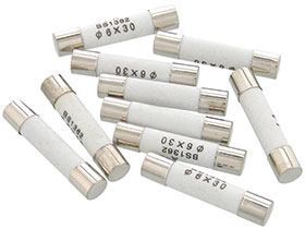 Pack of 10 - 20 Amp Ceramic Fuses 6 X 30mm