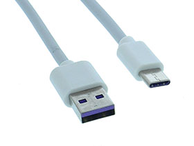 USB Type C to USB Type A Cable - 20CM - White