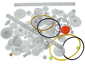 Pack of 70 - Hobby Assortment  Kit of Plastic Gears