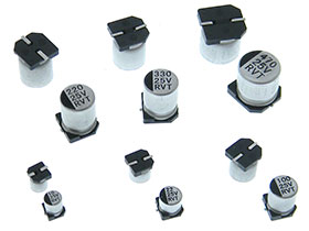 Pack of 12 - 25Vdc SMD Electrolytic Caps - 2ea of 6 Values