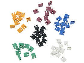 Pack of 60 - 6 Colors Header Jumper Caps 2.54mm (0.1