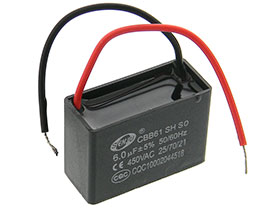 AC Motor Capacitor - 450VAC - 6.0uF