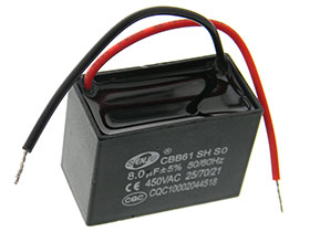 AC Motor Capacitor - 450VAC - 8.0uF