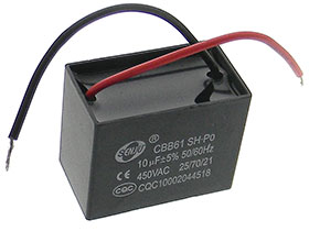 AC Motor Capacitor - 450VAC - 10uF