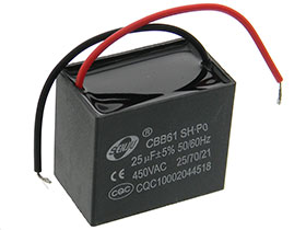 AC Motor Capacitor - 450VAC - 25uF