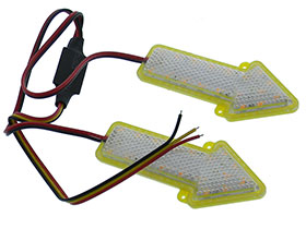 Flashing  2 Arrow Set  - 12VDC- Yellow/Yellow