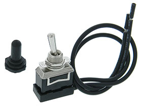 SPST On-Off Toggle Switch, 20A - with Boot