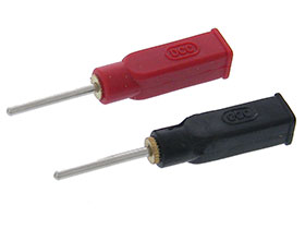 Red & Black Pair - Banana Jack to 2mm Pin Probe