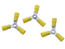 Pack of 3 - 3 Way Crimp Terminals for 10-12AWG Wire