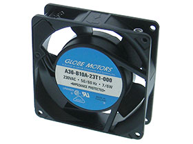 230VAC. 3-5/8in. Square X 1in. Box Fan - Globe