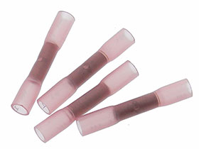 Pack of 4 - Heatshrink Butt Splice - Pink 18-22AW