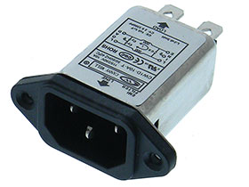 10A EMI LINE FILTER - IEC C-14