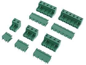 Pack of 5 - 7.62mm Mating Connectors 2, 3, 4, 5 & 6 Position