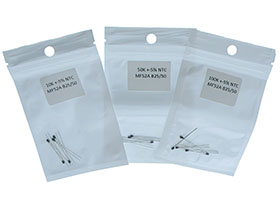 Pack of 15 - 5 each, 10K, 50K & 100K Mini Bead NTC Thermistors