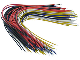 Pack of 100 - 20 each x 5 Colors Flexible 20cm Jumper Wires