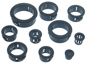 Pack of 10 Cable Bushings, Holes 8-30mm