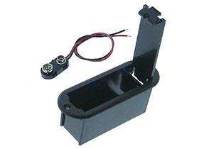 Battery Box  With Snap for 9V Battery