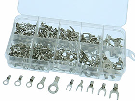 320 Pc - Assortment  - Un-Insulated Ring & Spade Terminals