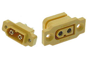 Pair Chassis Mount XT60HE Male & Female Connectors