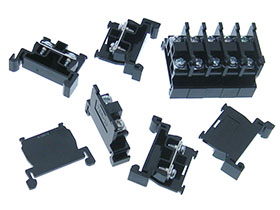 10 pcs, DIN Rail Terminal Blocks and End Plate