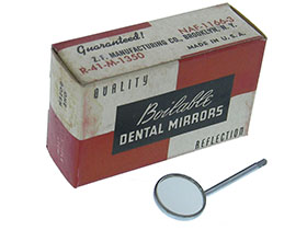 Pack of 12, Dental Mirror, 3/4