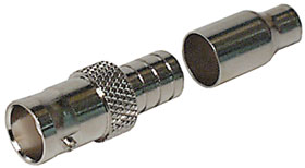 BNC Type Connector, Female Crimp for RG-58