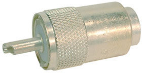 UHF Connector, Male PL-259, Silver Plated, Teflon InsulatorED