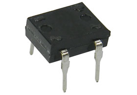 1A, 50PIV DIP Bridge Rectifier