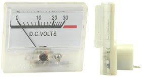 0-30VDC Analog Panel Meter 2-1/8 X 1-7/8