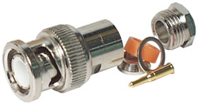 BNC Type Connector, Male Solder for RG-59,62 Cable