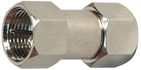 F Type Connector, Male to Male Adapter